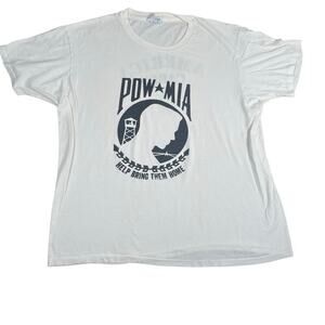 VINTAGE POW MIA 1990S TEE SHIRT SIZE XL MADE IN USA